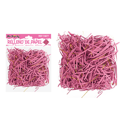 Relleno de papel bicolor fucsia 20g