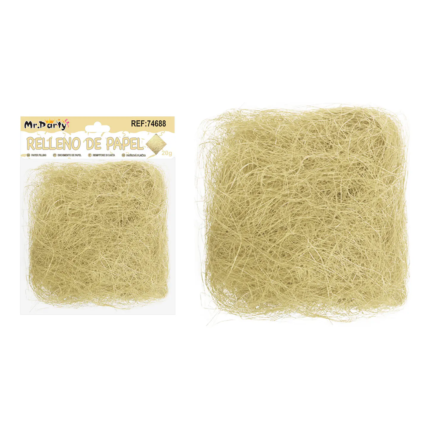 Relleno de hilo amarillo claro 20g 1