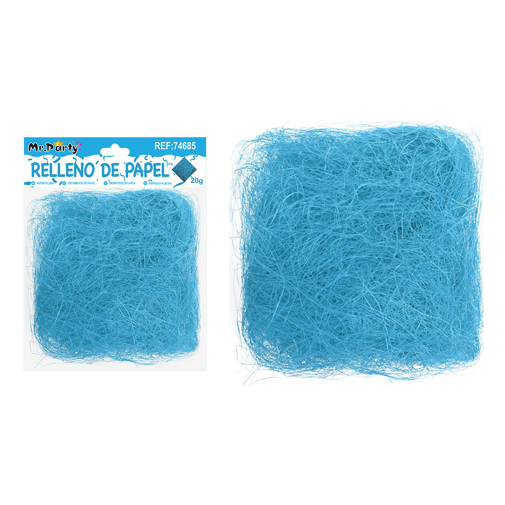Relleno de hilo azul 20g