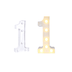 Número 1 con luz led 22cm 