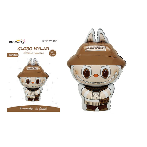 Globo metálico Labubu Café 45*76.5cm