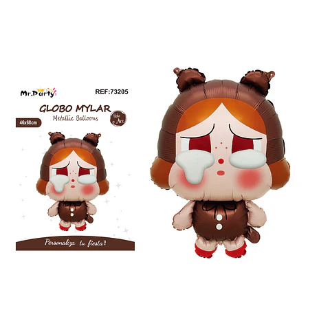 Globo metálico Crybaby Oso marrón 46*68cm