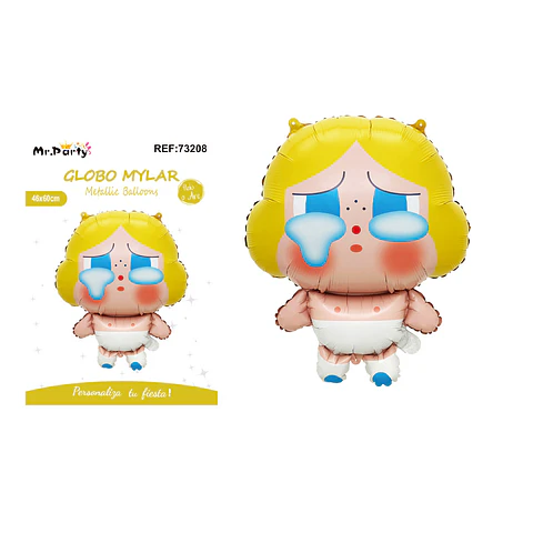 Globo metálico Crybaby 46*60cm