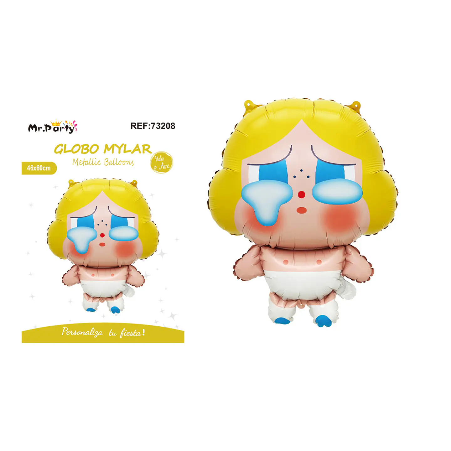 Globo metálico Crybaby 46*60cm 1