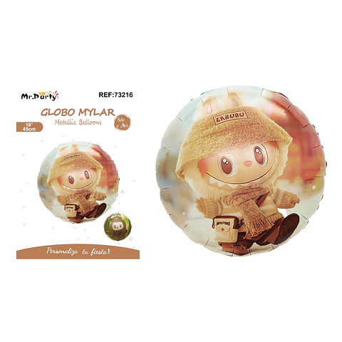 Globo metálico Labubu 45cm