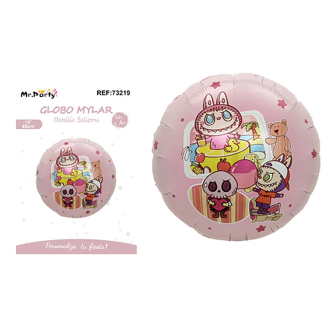 Globo metálico Labubu 45cm