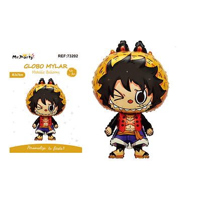 Globo metálico Labubu Luffy 48.5*78cm