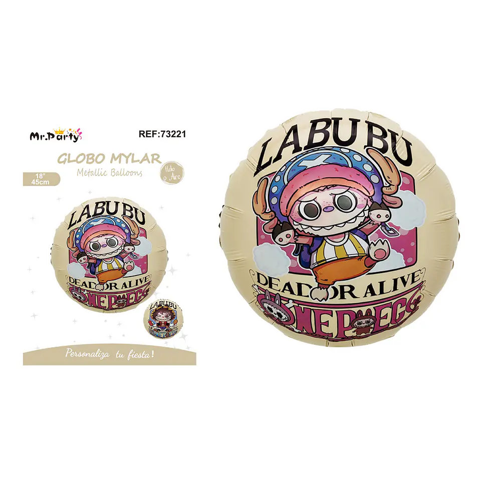 Globo metálico Labubu 45cm 1