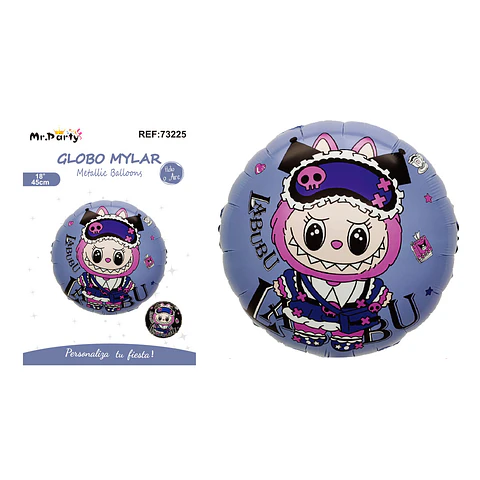 Globo metálico Labubu 45cm