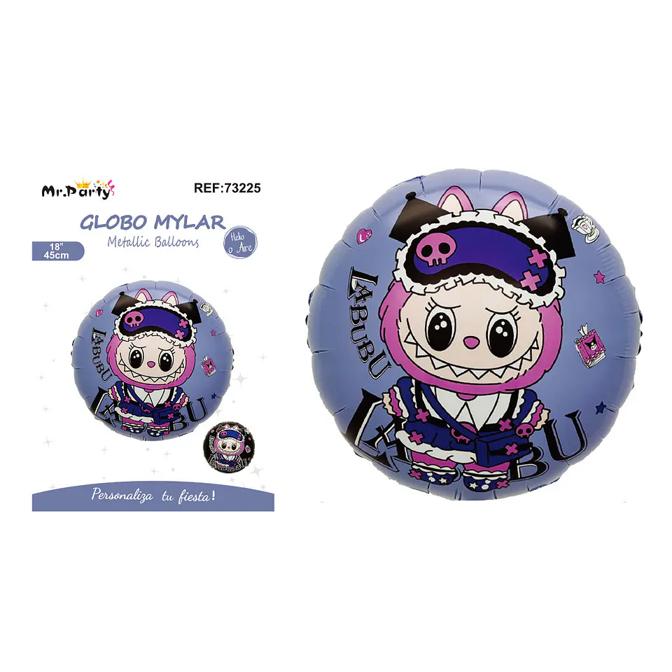 Globo metálico Labubu 45cm 1