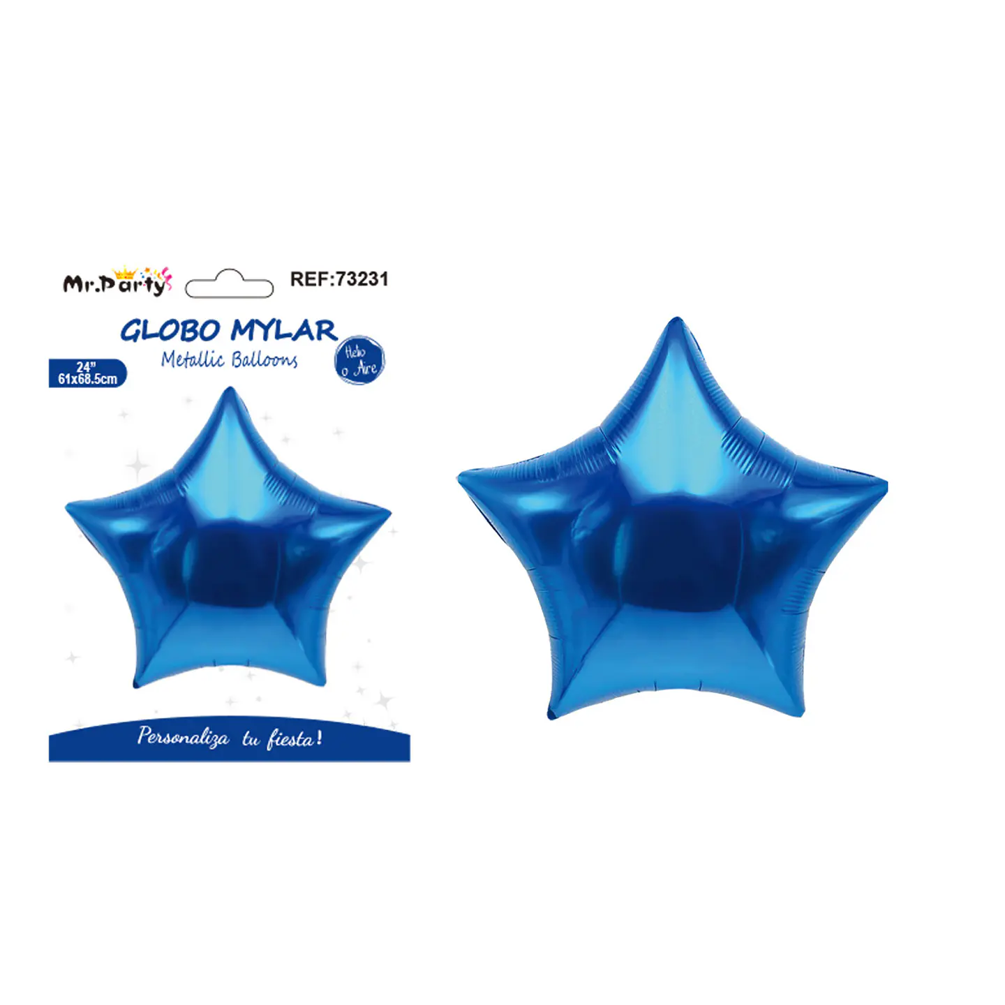 Globo metálico estrella azul oscuro 61*68.5cm 1