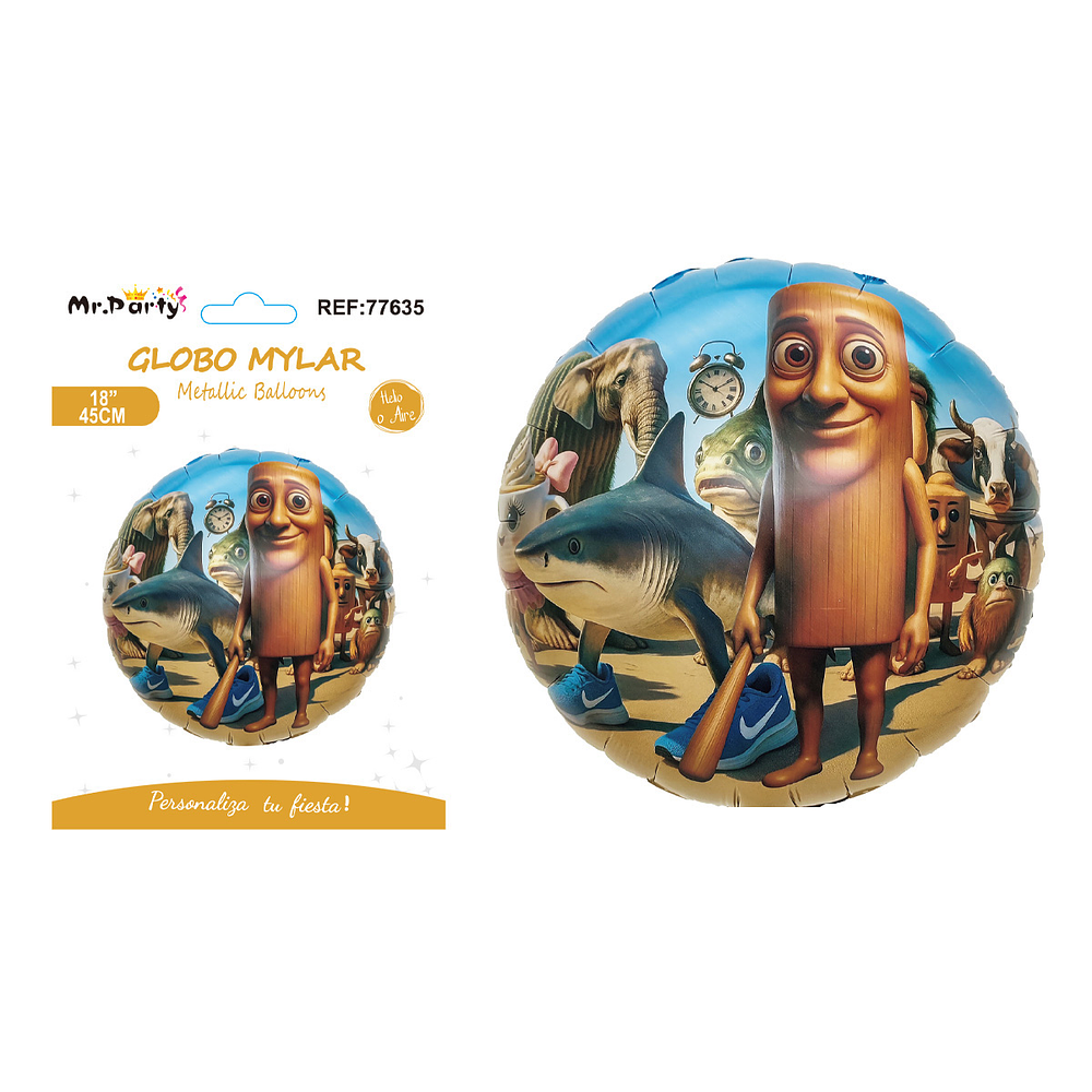 Globo metálico Brainrot 45cm