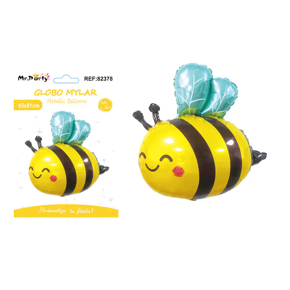 Globo metálico abeja 65*81cm 1
