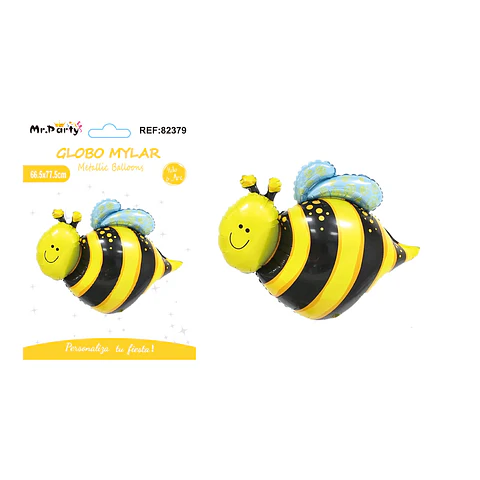 Globo metálico abeja 65.5*77.5cm