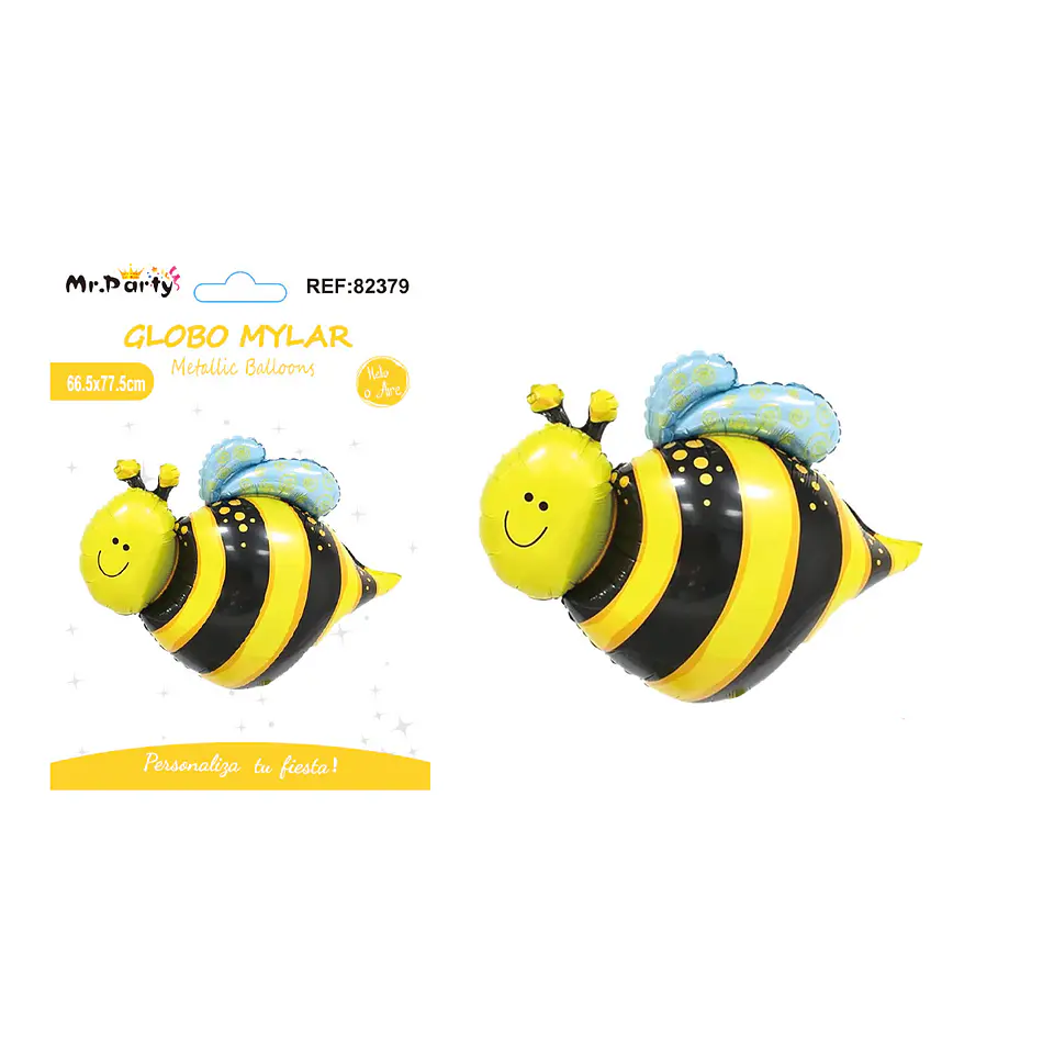 Globo metálico abeja 65.5*77.5cm 1