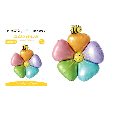 Globo metálico abeja 93.5*107cm
