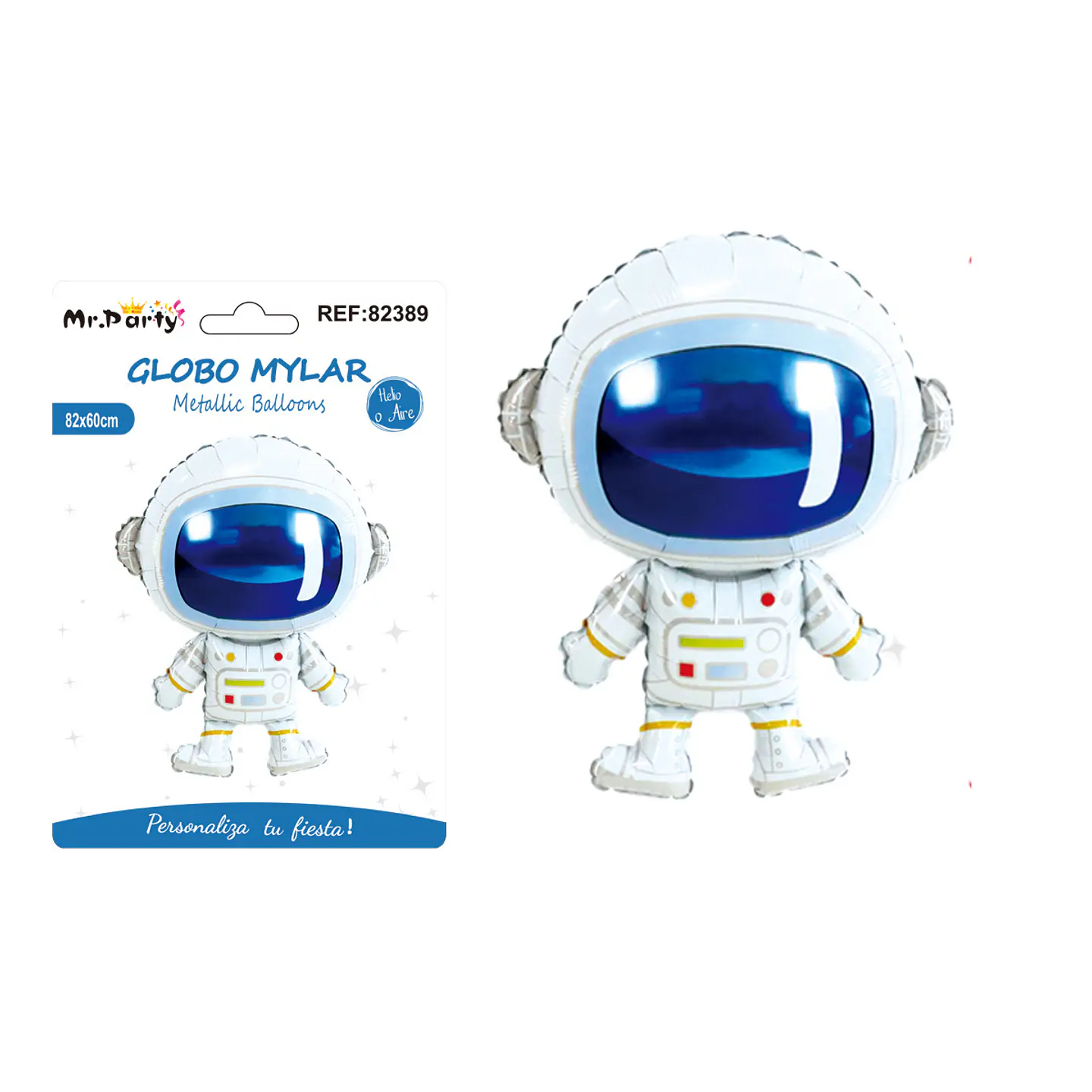 Globo metálico astronauta 82*60cm 1