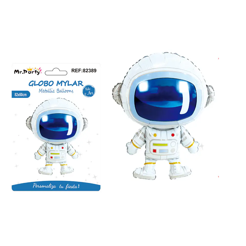 Globo metálico astronauta 82*60cm 1