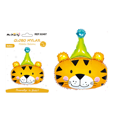 Globo metálico payaso tigre 60*80cm