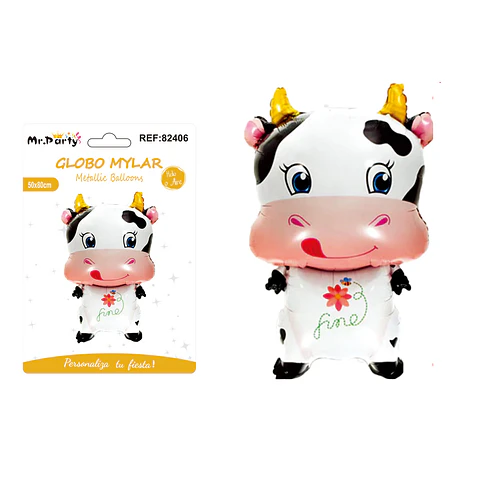 Globo metálico vaca 50*80cm