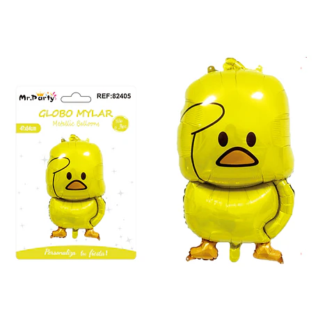 Globo metálico patito amarillo 47*84cm