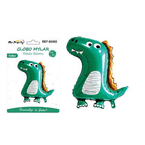 Globo metálico dinosaurio 72*58cm