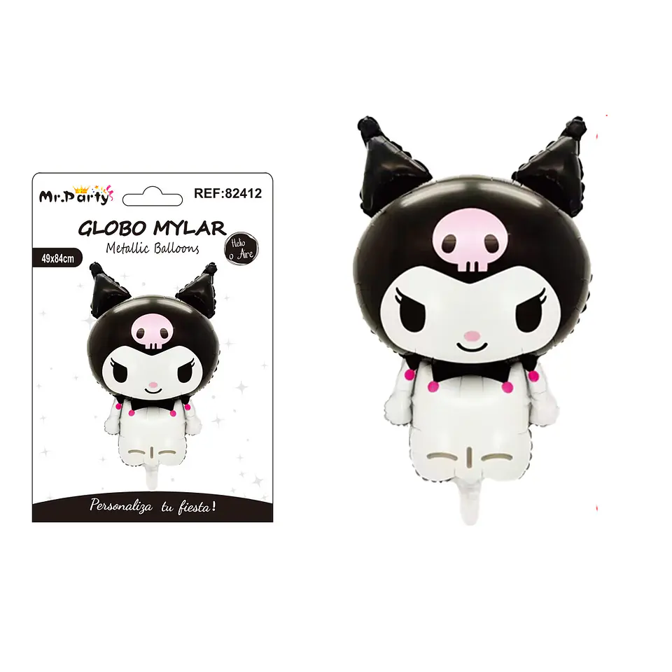 Globo metálico Kuromi 49*84cm 1