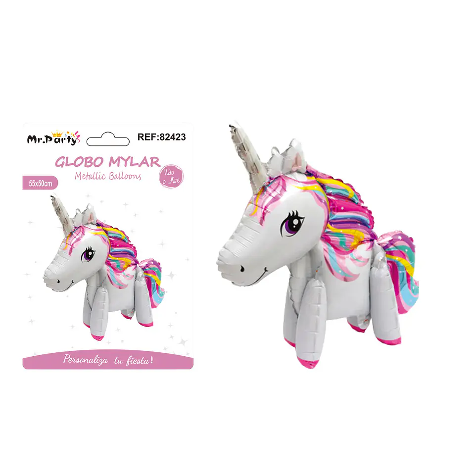 Globo metálico unicornio 55*50cm 1