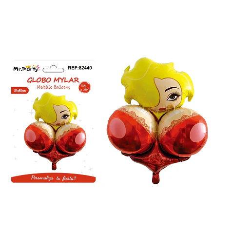 Globo metálico despedida de soltera mujer 81*65cm