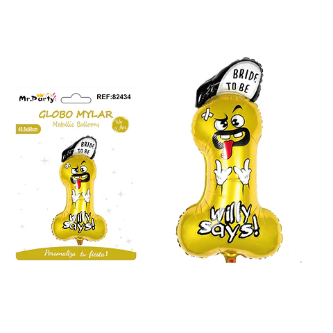 Globo metálico despedida de soltera hip hop 45.5*90cm