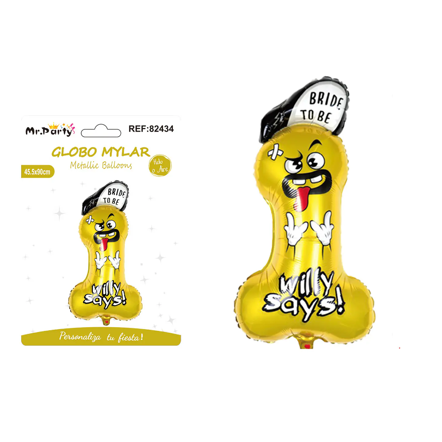 Globo metálico despedida de soltera hip hop 45.5*90cm 1