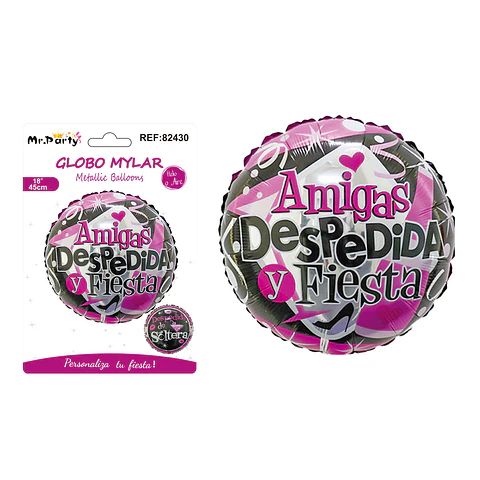 Globo metálico despedida de soltera 45cm