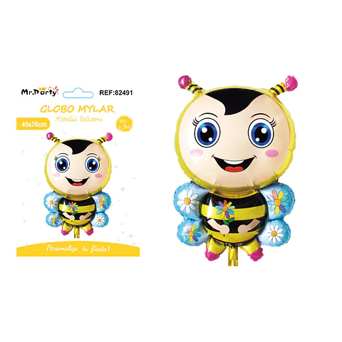 Globo metálico abeja 49*76cm
