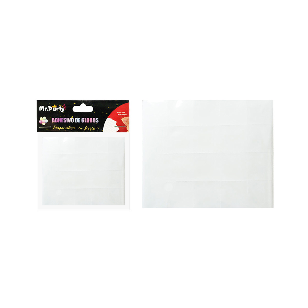 Puntos adhesivos para globos transparentes 10-11mm 100pcs