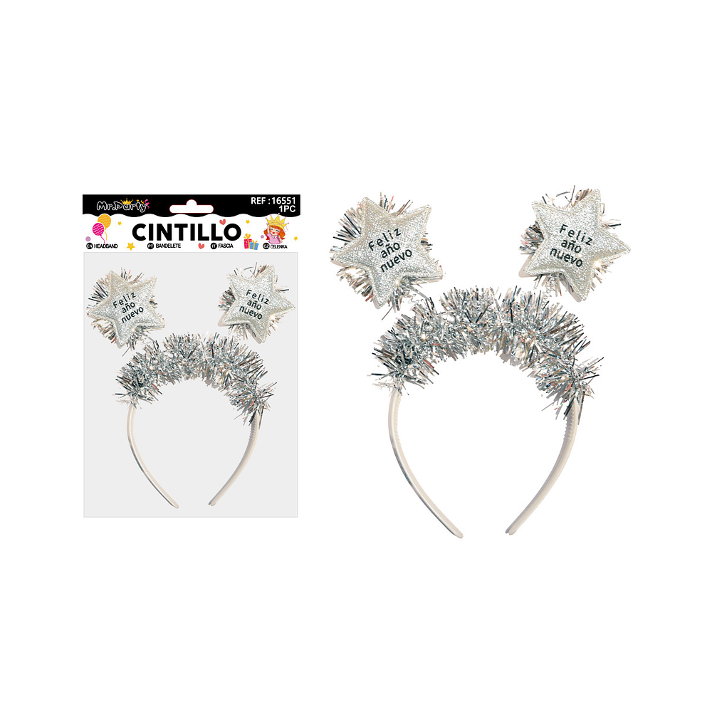 Cintillo Feliz Año Nuevo Color Aleatorio