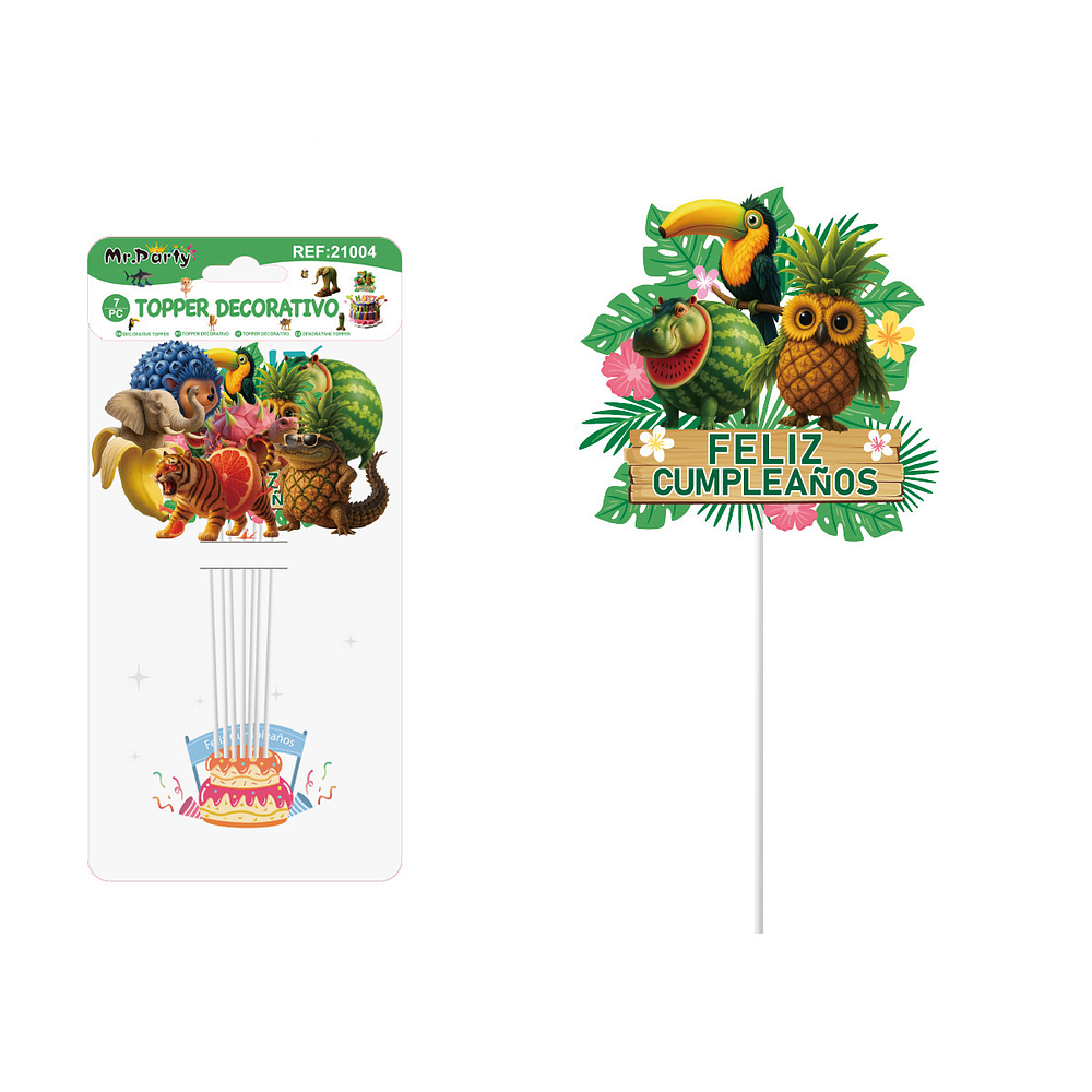 Cake Topper de Brainrot 7pcs