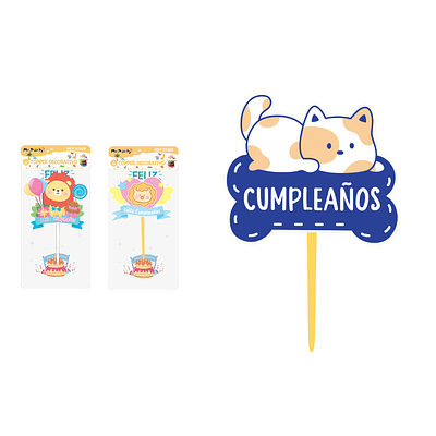 Cake Topper de animales Diseño Aleatorio