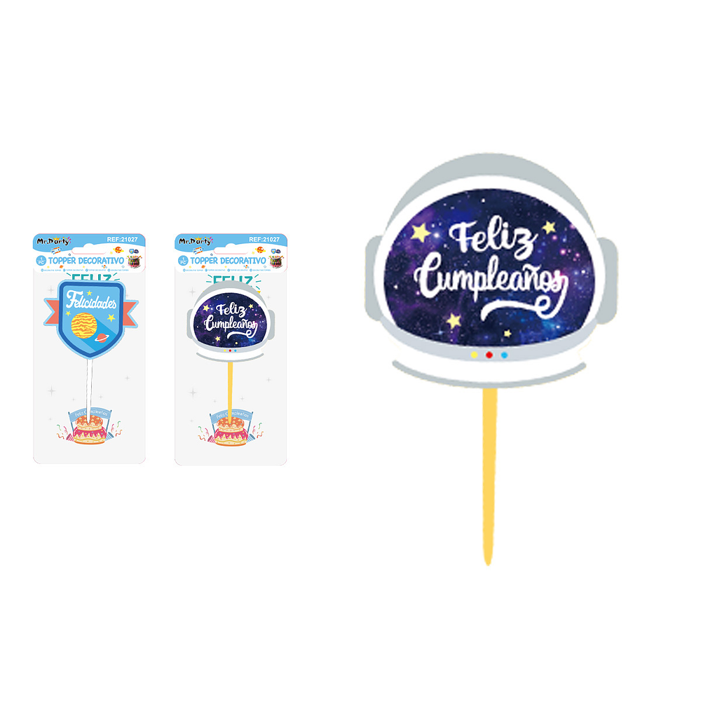 Cake Topper de cielo estrellado Diseño Aleatorio