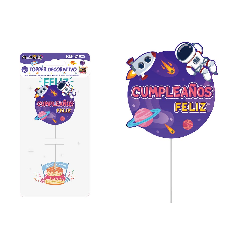 Cake Topper de astronauta