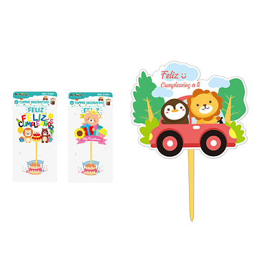 Cake Topper de animales Diseño Aleatorio