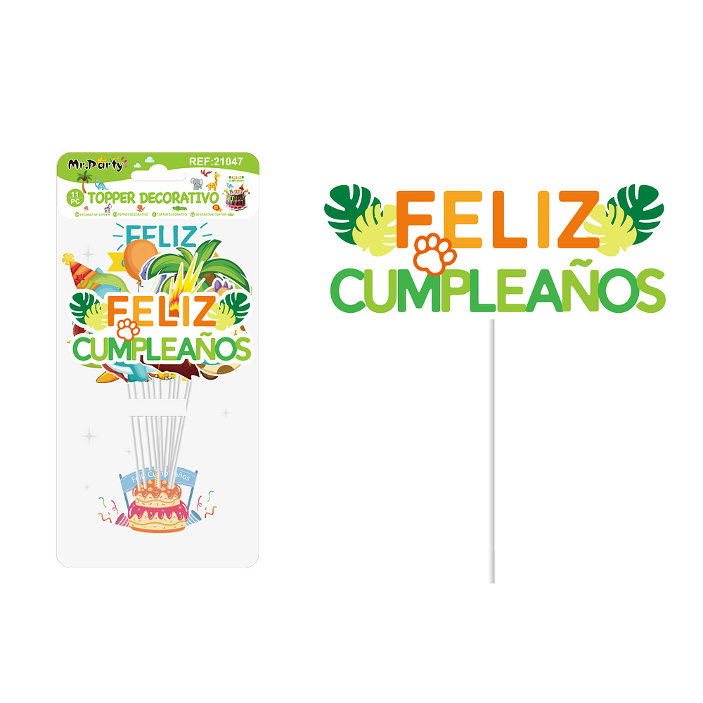 Cake Topper de parque de dinosaurios 11pcs