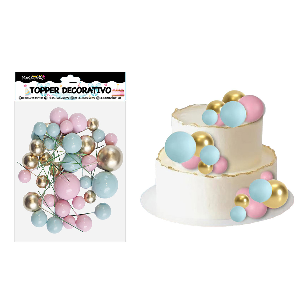 Set topper de decoración para pastel 36pcs