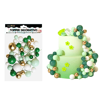 Set topper de decoración para pastel 36pcs