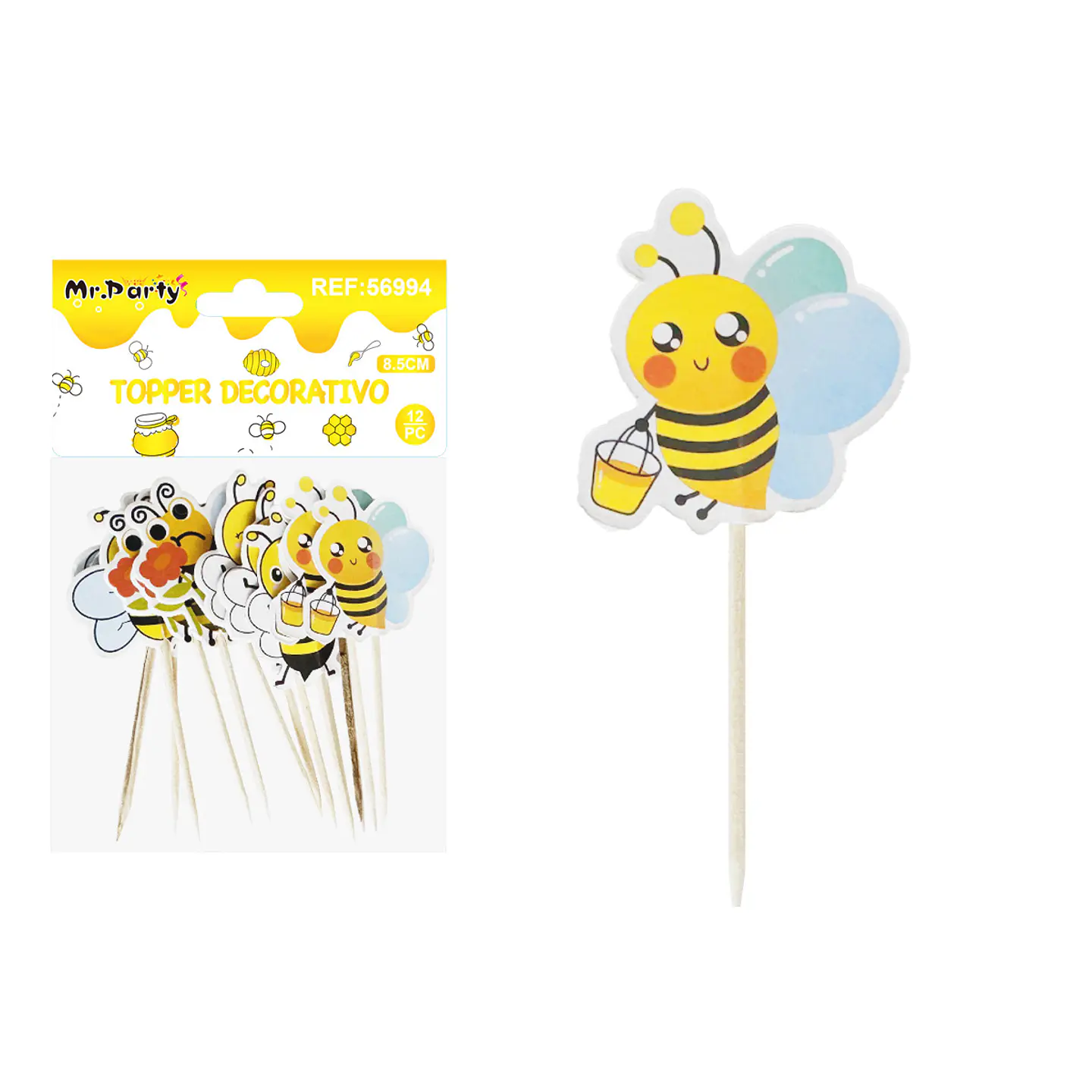 Palillos de abjeja para pastel 8.5cm 12pcs 1