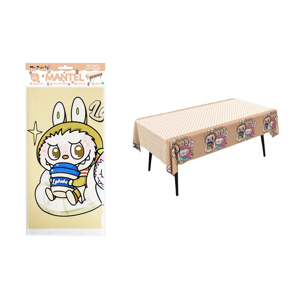 Mantel de personajes Tete Popmart 137*183cm 1
