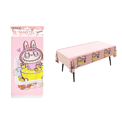 Mantel de personajes Rosa Popmart 137*183cm