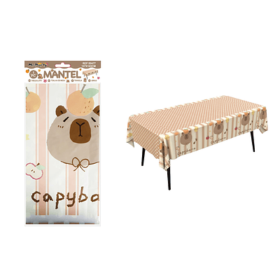 Mantel de carpincho con puntos 137*183cm