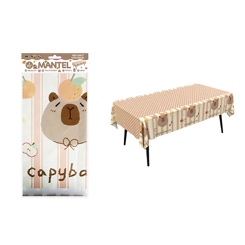 Mantel de carpincho con puntos 137*183cm