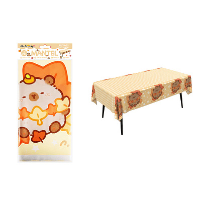 Mantel de carpincho con hojas de arce 137*183cm