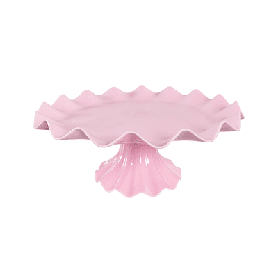 Cake stand ondulado 200g rosa
